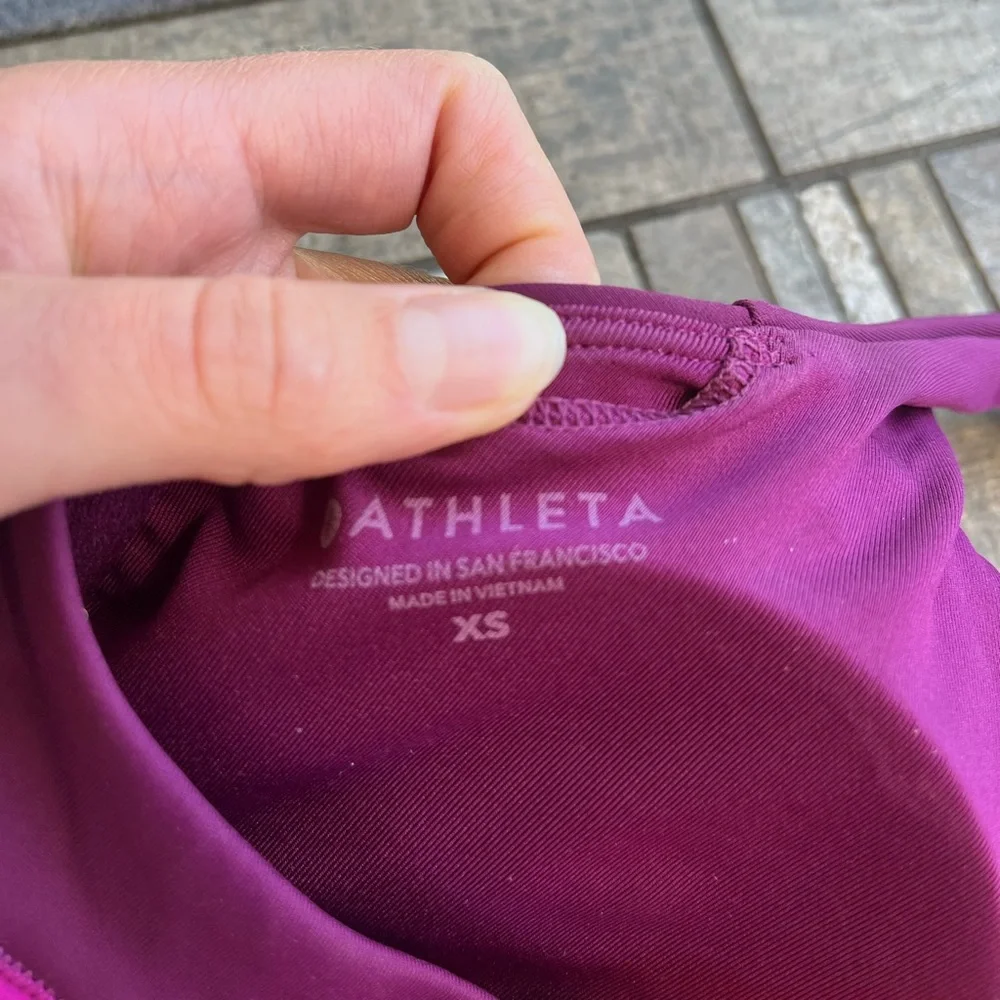 Athleta Colorblock Triangle Bikini Top - NWOT